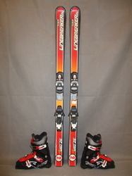 Juniorské lyže WEDZE LINEBREAKER 140cm + Lyžáky 26,5cm, VÝBORNÝ STAV