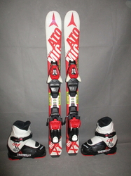 Dětské lyže ATOMIC REDSTER XT 80cm + Lyžáky 17,5cm, SUPER STAV