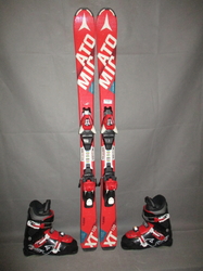Juniorské lyže ATOMIC REDSTER XT 120cm + Lyžáky 23,5cm, SUPER STAV