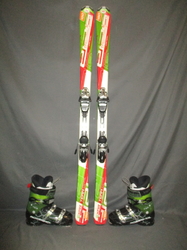Juniorské lyže ELAN EXAR TEAM 150cm + Lyžáky 27,5cm, SUPER STAV