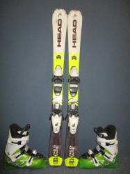 Dětské carvingové lyže DYNASTAR LEGEND 100cm+BOTY 20,5cm, VÝBORNÝ STAV