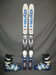 Dětské lyže HEAD SUPERSHAPE 107cm + Lyžáky 23cm, VÝBORNÝ STAV