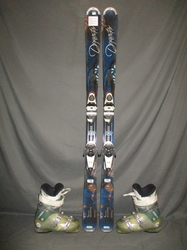 Carvingové lyže DYNASTAR EXCLUSIVE ACTIVE 153cm + Lyžáky 25,5cm, VÝBORNÝ STAV