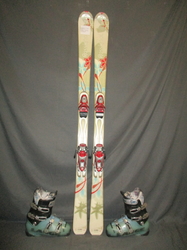 Carvingové lyže ROSSIGNOL FUN 2 154cm + Lyžáky 25,5cm, VÝBORNÝ STAV
