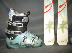 Carvingové lyže ROSSIGNOL FUN 2 154cm + Lyžáky 25,5cm, VÝBORNÝ STAV
