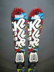 Dětské lyže K2 INDY 88cm + Lyžáky 19,5cm, SUPER STAV