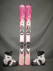 Dětské lyže DYNASTAR STARLETT 100cm + Lyžáky 19cm, VÝBORNÝ STAV