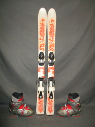 Dětské lyže HEAD NICE ONE 107cm + Lyžáky 21,5cm, VÝBORNÝ STAV