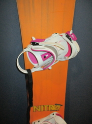 Snowboard NITRO RIPPER 142cm + nové vázání, VÝBORNÝ STAV