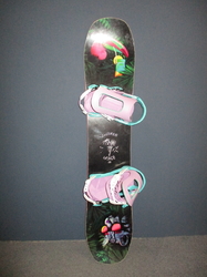 Snowboard SALOMON GRACE 120cm + nové vázání, SUPER STAV