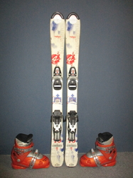 Dětské lyže ROSSIGNOL BANDIT 100cm + Lyžáky 20cm, VÝBORNÝ STAV