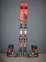 Juniorské lyže ROSSIGNOL HERO A-11 SL 149cm + Lyžáky 26cm, VÝBORNÝ STAV