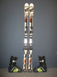 Juniorské lyže ROSSIGNOL RADICAL WC GS 151cm + Lyžáky 26,5cm, VÝBORNÝ STAV