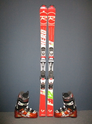 Juniorské lyže ROSSIGNOL HERO SL 157cm + Lyžáky 28,5cm, VÝBORNÝ STAV