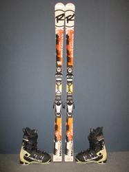 Juniorské lyže ROSSIGNOL RADICAL WC GS 165cm + Lyžáky 26,5cm, VÝBORNÝ STAV