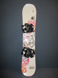 Snowboard NIDECKER MINI ANGEL 133cm + vázání, VÝBORNÝ STAV