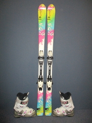 Juniorské lyže FISCHER KOA Jr 150cm + Lyžáky 25,5cm, SUPER STAV
