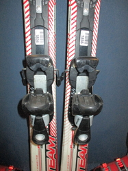 Juniorské lyže TECNO XT TEAM 120cm + Lyžáky 24,5cm, VÝBORNÝ STAV