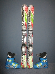 Dětské lyže ELAN EXAR PRO 100cm + Lyžáky 19,5cm, VÝBORNÝ STAV