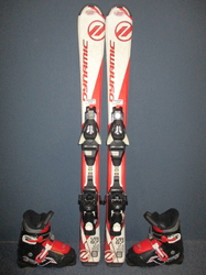 Dětské lyže DYNAMIC VR 27 100cm + Lyžáky 19,5cm, SUPER STAV