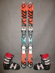 Dětské lyže VÖLKL RACETIGER GS 110cm + Lyžáky 23,5cm, VÝBORNÝ STAV
