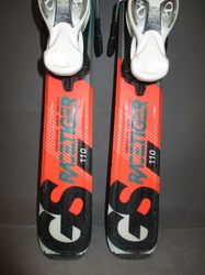 Dětské lyže VÖLKL RACETIGER GS 110cm + Lyžáky 23,5cm, VÝBORNÝ STAV