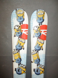 Juniorské lyže ROSSIGNOL DESPICABLE ME 128cm, SUPER STAV