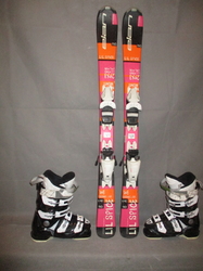 Dětské lyže ELAN LIL SPICE 110cm + Lyžáky 23cm, VÝBORNÝ STAV