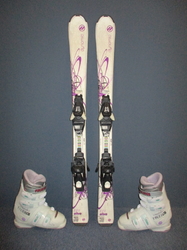 Juniorské lyže ROSSIGNOL HERO MTE 120cm + Lyžáky 24cm, VÝBORNÝ STAV