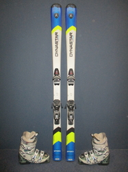 Juniorské lyže DYNASTAR TEAM SPEED 150cm + Lyžáky 26,5cm, SUPER STAV