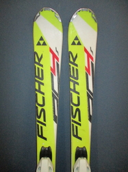 Juniorské lyže FISCHER RC4 Jr 130cm + Lyžáky 26,5cm, VÝBORNÝ STAV