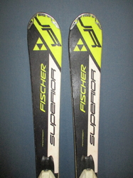 Juniorské lyže FISCHER RC4 SUPERIOR 120cm + Lyžáky 24,5cm, VÝBORNÝ STAV