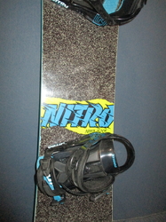 Snowboard NITRO RIPPER 132cm + vázání, SUPER STAV