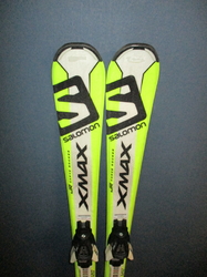 Juniorské lyže SALOMON X-MAX Jr 120cm + Lyžáky 24,5cm, SUPER STAV