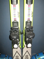 Juniorské lyže SALOMON X-MAX Jr 120cm + Lyžáky 24,5cm, SUPER STAV