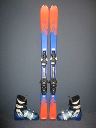 Juniorské lyže SALOMON QST MAX Jr 140cm + Lyžáky 26,5cm, SUPER STAV