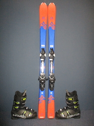 Juniorské lyže SALOMON QST MAX Jr 150cm + Lyžáky 28,5cm, VÝBORNÝ STAV