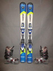Dětské lyže DYNASTAR TEAM SPEED 100cm + Lyžáky 19,5cm, VÝBORNÝ STAV
