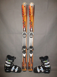 Dětské lyže DYNASTAR CROSS TEAM 110cm + Lyžáky 23,5cm, VÝBORNÝ STAV