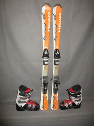 Juniorské lyže HEAD BIG EASY 130cm + Lyžáky 25,5cm, VÝBORNÝ STAV