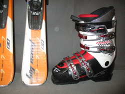 Juniorské lyže HEAD BIG EASY 130cm + Lyžáky 25,5cm, VÝBORNÝ STAV