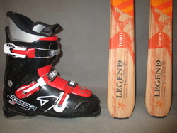 Juniorské lyže DYNASTAR LEGEND 140cm + Lyžáky 26,5cm, VÝBORNÝ STAV   