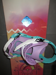 Snowboard SALOMON LOTUS 138cm + NOVÉ vázání, VÝBORNÝ STAV