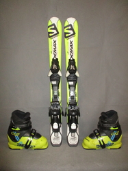 Dětské lyže SALOMON X-MAX Jr 80cm + Lyžáky 19,5cm, SUPER STAV