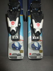 Dětské lyže ROSSIGNOL ROBOT 80cm + Lyžáky 17,5cm, VÝBORNÝ STAV