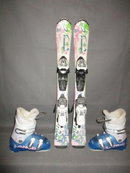 Dětské lyže NORDICA FOXY 80cm + Lyžáky 18,5cm, SUPER STAV 
