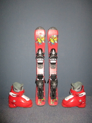 Dětské lyže TECNO PRO TIGER 70cm + Lyžáky 15,5cm, VÝBORNÝ STAV