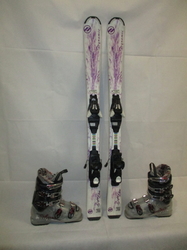 Dětské lyže DYNAMIC LIGHT ELVE 110cm + Lyžáky 23,5cm, SUPER STAV