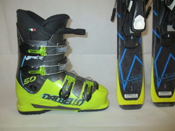 Dětské lyže SALOMON X RACE 110cm + Lyžáky 23,5cm, SUPER STAV