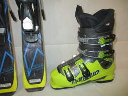 Dětské lyže SALOMON X RACE 110cm + Lyžáky 23,5cm, SUPER STAV